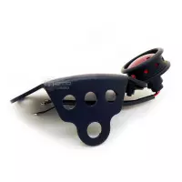 Support de plaque noir avec éclairage