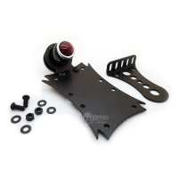 Support de plaque noir avec éclairage