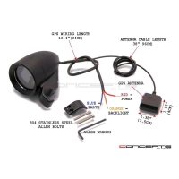Compteur gps digital 100% waterproof pour guidon 22mm  max inc®
