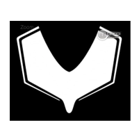 Sticker porte numéro blanc ducati 899 1199