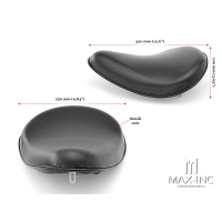 Selle pilote cuir harley sportster /xl 1200 /xl883 /iron 883 (04-15)