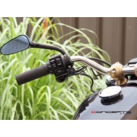 Interrupteur on/off pour feu ou led en aluminium cnc