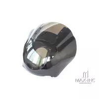 Carénage de phare avant noir avec bulle fumée pour harley touring softail sportster