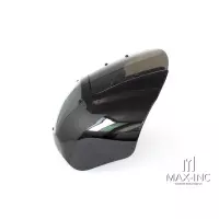 Carénage de phare avant noir avec bulle fumée pour harley touring softail sportster