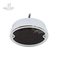 Feu led arrière oval chromé classique - feu stop et position