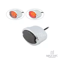 Feu led arrière oval chromé classique - feu stop et position
