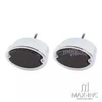 Paire de feu led arrière oval chromé classique - feu stop et position