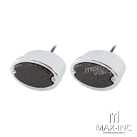 Paire de feu led arrière oval chromé classique - feu stop et position