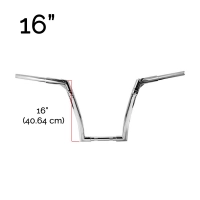 Guidon high bar 1" chrome 8"/12"/14"/16"/18" harley davidson softail sportster xl 883-1200