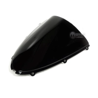 Bulle fumée double courbure noire kawasaki zx6 2005-2008