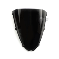 Bulle fumée double courbure noire kawasaki zx6 2005-2008