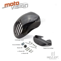 Carénage de phare avant noir "prison" pour harley sportster dyna fx xl fork