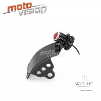 Support de plaque noir avec éclairage- lucas réplique