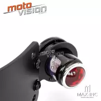 Support de plaque noir avec éclairage- lucas réplique