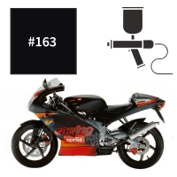 Peinture matt diablo black pour aprilia rs 125 2001-2008