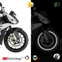 Bandes jantes moto circular - rétro réfléchissantes