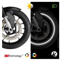 Bandes jantes moto circular - rétro réfléchissantes