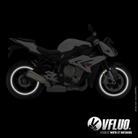 Bandes jantes moto circular - rétro réfléchissantes
