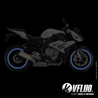 Bandes jantes moto circular - rétro réfléchissantes