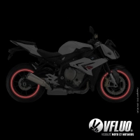 Bandes jantes moto circular - rétro réfléchissantes
