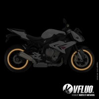 Bandes jantes moto circular - rétro réfléchissantes