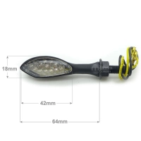 Clignotants led acier goutte d'eau 15 leds