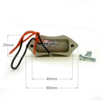 Eclairage de plaque à led en abs gris mat