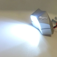 Eclairage de plaque à led en abs gris mat