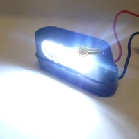 Eclairage de plaque à led en abs noir