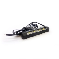 Eclairage de plaque "ultra slim" souple led en abs noir