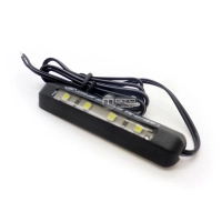 Eclairage de plaque "ultra slim" souple led en abs noir