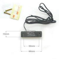 Eclairage de plaque à led en abs noir