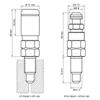 Soupape de purge arrière stahlbus pour ducati supersport 900 1998 et moto guzzi le mans 850 1978/1980