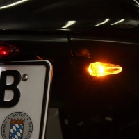 Clignotant m.blaze ice en embout de guidon motogadget