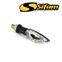 Clignotants universels séquentiels à leds - noir/cabochon translucide - ce