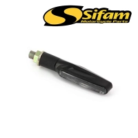 Clignotants universels séquentiels à leds - noir/cabochon translucide - ce