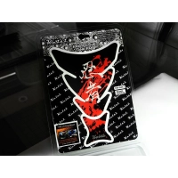 Protège réservoir autocollant kawasaki rouge