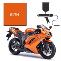 Peinture tricouche kawasaki pearl wildfire orange zx6r zx10r