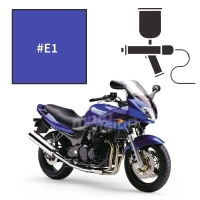 Peinture tricouche  kawasaki candy lightning blue zr7n zr7s 1999-2004