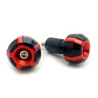 Embouts de guidon 17 mm en aluminium anodisé