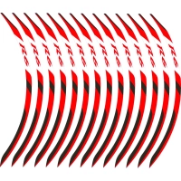 Liserets de jantes yamaha r6 - rouge