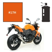 Peinture tricouche en spray kawasaki pearl wildfire orange z750 2007