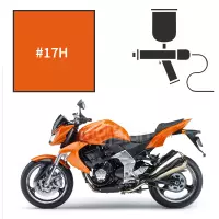 Peinture tricouche kawasaki pearl wildfire orange z1000 2007