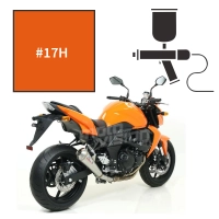 Peinture tricouche kawasaki pearl wildfire orange z750 2007