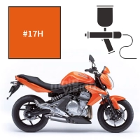 Peinture tricouche kawasaki pearl wildfire orange er6n 2007