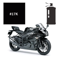 Peinture tricouche en spray kawasaki diablo black metallic zx6r 2009