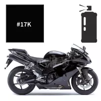 Peinture tricouche en spray kawasaki diablo black metallic zx10r 2007-2009