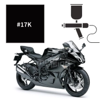 Peinture tricouche kawasaki diablo black metallic zx6r 2009