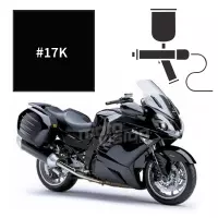 Peinture tricouche kawasaki diablo black metallic gtr1400 2007-2009