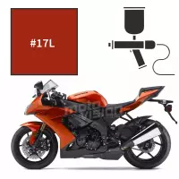 Peinture tricouche kawasaki candy burnt orange zx10r 2009